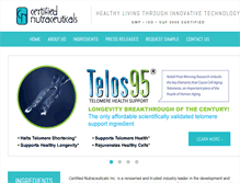 Tablet Screenshot of certifiednutra.com